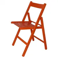 Wellhome Bas Chair In Beech Wood Finish 43x47x79 Cm Orange