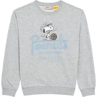 ONLY GIRLS Sweat-shirt 'KOGRACQUET' bleu clair / gris chiné / noir