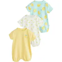 Next Barboteuse / body bleu clair / citron / blanc