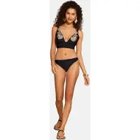 Love & roses Bas de bikini noir