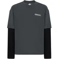 Dickies T-shirt manches longues de - Haut Manches Longues Double Épaisseur - S - XXL - pour Homme - noir - Taille XXL