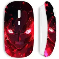MANIACASE Souris sans fil - - One Piece - Luffy Gear Art - Blanc - Optique - USB