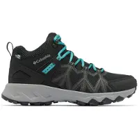 Columbia - Chaussures de randonnée journée - Peakfreak II Mid Outdry Black Teal - Taille 39 - Noir