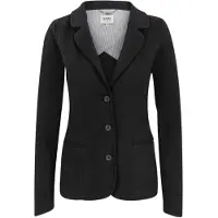 Hakro Femmes HAKRO Regular Fit Sweatblazor femme noir, Unicolore