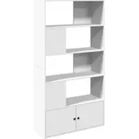 vidaXL Bibliothèque blanc 100x36x189 cm bois d'ingénierie
