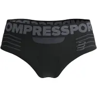 Compressport - Boxer technique respirant - Seamless Boxer W Black/Grey pour Femme - Taille S - Noir