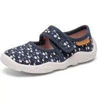 Bisgaard Ballerines 'Maddy' bleu marine / pétrole / blanc