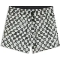 HUGO Shorts de bain 'AARON' olive / noir / blanc