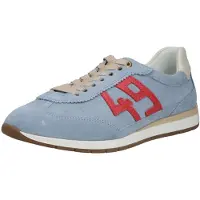 Ara Baskets basses beige / bleu fumé / rouge sang