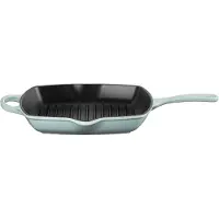 Le Creuset Grillpfanne quadratisch SIGNATURE, Poêle + casserole, Vert, Noir, Gris, Bleu