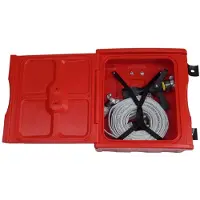 Lalizas D45 Polyethylene Fire Hose Box Rouge