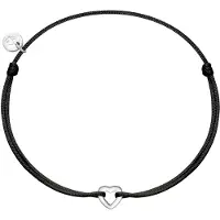 Glanzstücke Bracelet noir / argent