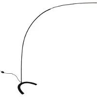 LINDBY Lampadaire , DANUA, dimmable, Noir, Bureau / espaces de travail, Métal, Moderne
