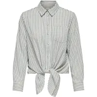ONLY Chemisier 'ONLLECEY' gris / blanc