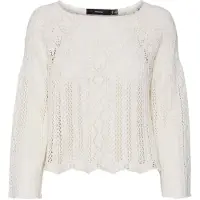 Vero Moda Pull-over 'GINGER' blanc cassé