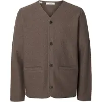 Selected Vestes en maille marron