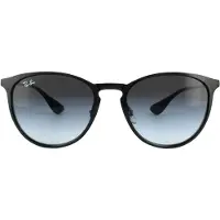 Ray-Ban - Lunettes de soleil lifestyle - Erika Metal Polished Black Light Grey Gradient Dark Grey - Noir