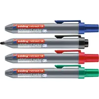Edding Marqueurs pour tableau blanc 4 pcs Multicolore Rétractable