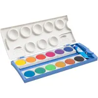 Pelikan 5x , Peinture loisirs créatifs, Encre fluorescente en boîte d'encre opaque Eco, 12 couleurs (12 ml)