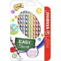 Stabilo Crayon de couleur EASYcolors gaucher - crayon de couleur ergonomique - étui thermoformé de 1