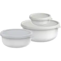 Mepal Frischhaltedosen-Set Lumina 2.0 4,7/6,5/8,4 cm hoch weiss 0,25/0,75/1,5 l, 1 Set, Boîte de conservation, Blanc