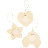 Colorations - Décorez votre propre cadre photo en bois, lot de 12