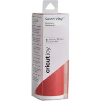 Cricut Film vinyle Joy 13,9 cm x 121,9 cm Permanent, Rouge (1x)