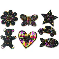Colorations - Moules pour figurines à gratter, 98 pièces.