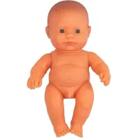 Miniland Poupée bébé caucasienne , 21 cm, couleur beige. Taille unique