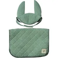 ByAstrup Chabraque et bonnet anti-mouches Corduroy Hobby Horse Saddle Pad Green