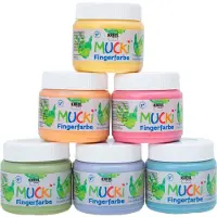 Kreul 2321 Ensemble de peinture au doigt 6 x 150 ml