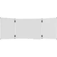 Legamaster Tableau pliable UNITE PLUS, magnétique, 5 surfaces d'écriture, L 1200/2400 x P 13,4 x H 900 mm, acier céramique émaillé, blanc