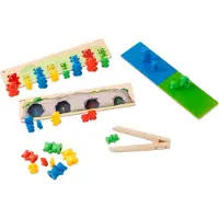 Toys for Life Jouets pour la vie - Tri des ours en bois, jeux Montessori