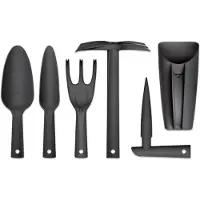 Prosperplast Sada ručního nářadí RESPANA GARDENING TOOLS SET 6 ks - barva: černá