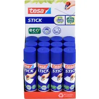 TESA Bâton de colle ecoLogo Stick, 20 g, présentoir de comptoir