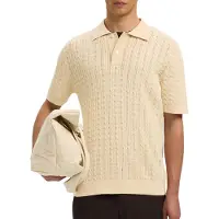 Selected Homme Poloshirt Mattis Knit New Cable Hommes