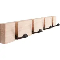 Home It Home>it flex knageraekke med 4 knage 40 × 5,5 × 2 cm egetrae nature