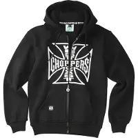 West Coast Choppers Og Logo Full Zip Sweatshirt Noir 2XL Homme