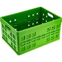 Sunware Bac pliant Square , volume 46 L, avec poignées ouvertes, vert nature