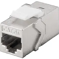 Pro Coupleur RJ45 Keystone Cat 6a STP - 500 MHz - Raccord modulaire Keystone CAT 6a STP ( Catégorie : Connectique RJ12 et RJ45 )