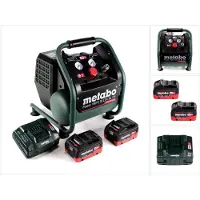 Metabo Power 160-5 18 LTX BL OF compresseur sans fil 18 V 8,0 bar sans brosse + 2x batterie LiHD 8,0 Ah + chargeur