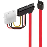 Lindy SATA-Kabel interne Stromversorgung, 4-polig, SATA bis SATA Combo (W)