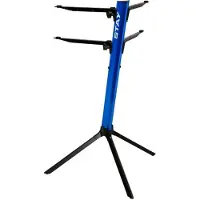 Stay Music Étage supérieur courbé pour rester mince (Guitare, Guitare électrique), Pied + support pour instrument, Bleu