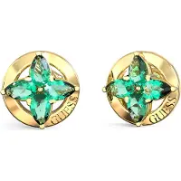 GUESS Boucles d'oreilles jaune d'or / vert