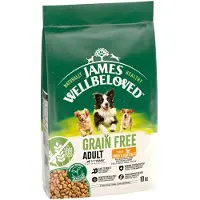 James Wellbeloved Adult Croquettes complètes sans céréales pour chiens adultes de 1 à 7 ans, riches en dinde et en légumes 10 kg