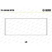 GLYCO Coussinet de vilebrequin 71-3930 STD