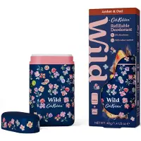 Wild Amber & Oud Marble Ditsy Case déodorant solide avec étui 40 g