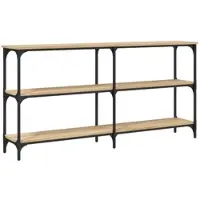 vidaXL Table console chêne sonoma 150x29x75 cm bois d'ingénierie