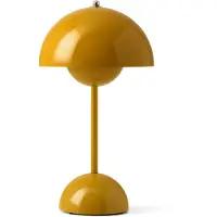 &tradition Lampe de Table &Tradition, Flowerpot VP9, dimmable, Jaune, Salon / séjour, Plastique, Design