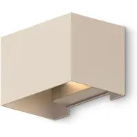 Calex Applique murale Venice, faisceau lumineux réglable, couleur beige